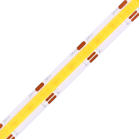 0.5M Dual White LED Strip, 608LEDs/m, 10mm Width, 24V, 7W+7W, 26.31mm Cut, 2700K-6500K Tunable, CRI90 001 Enlarged Image