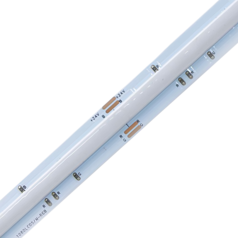 0.5M RGB LED Strip, 1080LEDs/m, 12mm Width, 24V, 14W/M, 50mm Cut, Silicone Coated 001 Enlarged Image