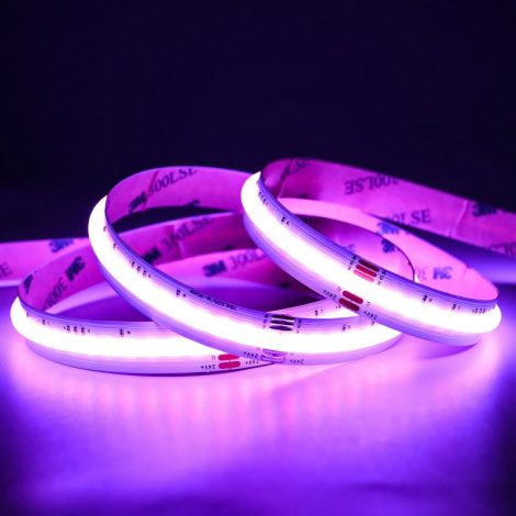 0.5M RGBW LED Strip, 784LEDs/m, 12mm Width, 24V, 19W/M, 71.42mm Cut, RGB+White, CRI90 003 Enlarged Image