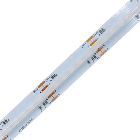 0.5M RGBWC LED Strip, 840LEDs/m, 12mm Width, 24V, 21W/M, 35.71mm Cut, RGBWW, CRI90 001 Enlarged Image