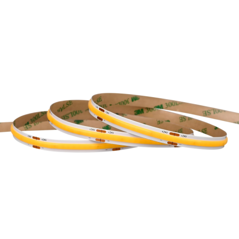 0.5M Pre-cut 24V LED Strip, 8mm Wide, 320LEDs/m, High CRI 90, 6000K Daylight White 004 Enlarged Image