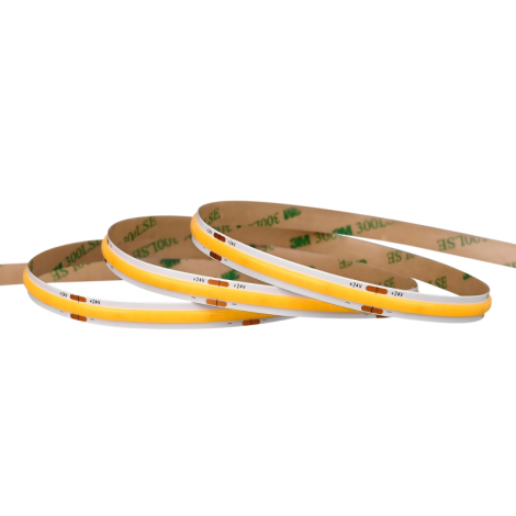 24V 320D Seamless COB LED Strip | 8mm Al PCB | 3000K RA90 8W/M 10M/Reel 004 Enlarged Image