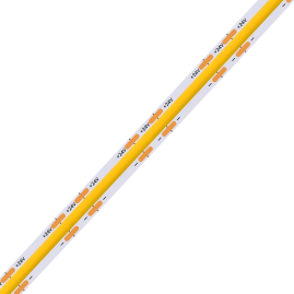 24V 384D Seamless COB LED Strip | 8mm Al PCB | 6000K RA90 10W/M 10M/Reel
