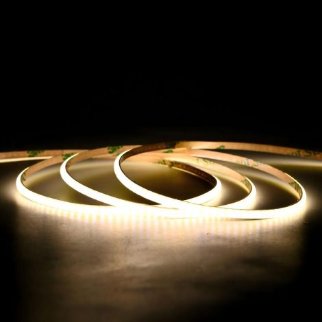 0.5M 384LEDs/m 3mm LED Strip, 7W/M, 24V, 41.66mm Cut, 3000K Warm White, CRI90 003 Enlarged Image