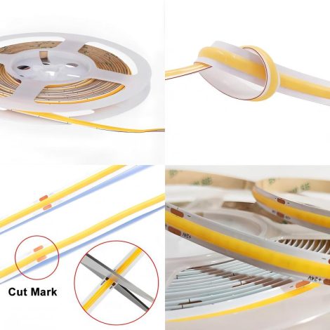0.5M 384LEDs/m 10mm LED Strip, 3.5oz Copper, 24V, 10W/M, 31.25mm Cut, 6000K Daylight White, CRI90 003 Enlarged Image