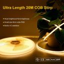0.5M Constant Current LED Strip, 480LEDs/m, 24V, 7.5W/M, 50mm Cut, 3.5oz Copper, 3000K Warm White, CRI90 002 thumbnail
