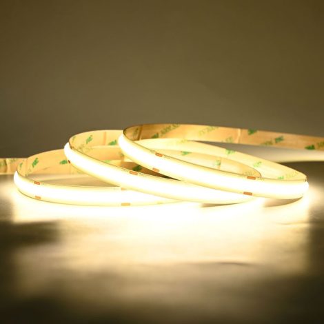 0.5M High Efficacy LED Strip, 480LEDs/m, 24V, 14.5W/M, 10mm Width, 50mm Cut, 4000K Natural White, CRI90 003 Enlarged Image