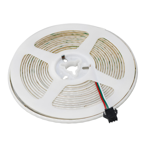 0.5M WS1838 Addressable LED Strip, 160LED/m, 5mm Width, 5V, 13W/M, 12.5mm Cut, RGBIC 002 Enlarged Image