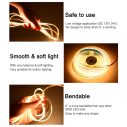 12V Solderless 320D Seamless COB LED Strip | 6.6mm Al PCB | 4000K RA90 7W/M 200M/Reel 005 thumbnail