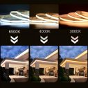 12V Solderless 320D Seamless COB LED Strip | 6.6mm Al PCB | 4000K RA90 7W/M 200M/Reel 006 thumbnail