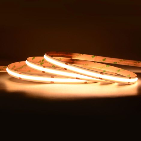 0.5M 480LEDs/m 8mm LED Strip, 11W/M, 24V, 50mm Cut, 3000K Warm White, CRI90 004 Enlarged Image