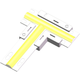 8mm/10mm T-Shaped 2 Pin COB Free Solder Led Strip Connector Thumbnail