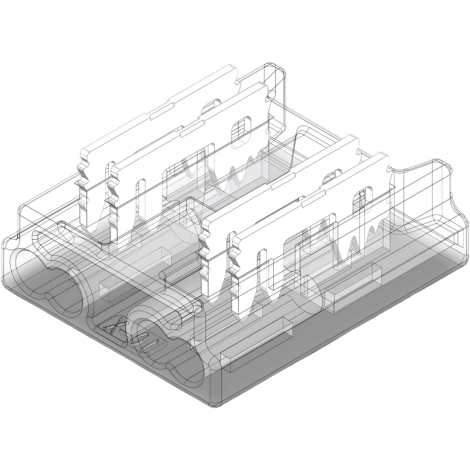 10mm 3pin-Lamp-to-Wire Connector Enlarged Image