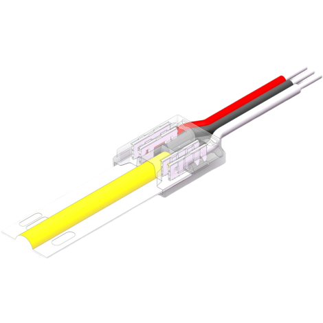 10mm 3pin Single-Ended-Wiring Connector Enlarged Image