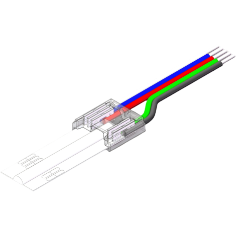 12mm 5pin Single-Ended-Wiring Connector Enlarged Image