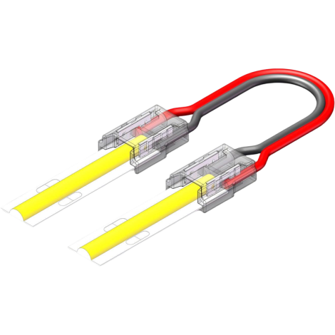 8mm 2 pin Center Fed Wiring Connector Enlarged Image