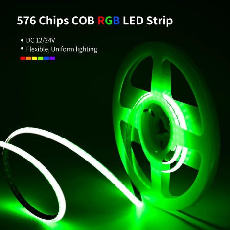 0.5M RGB LED Strip, 576LEDs/m, 5mm Width, 5V, 10W/M, 20.83mm Cut, Static Color 002 Enlarged Image