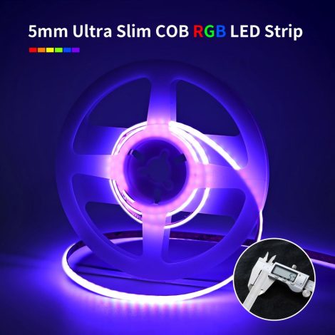 0.5M RGB LED Strip, 576LEDs/m, 5mm Width, 5V, 10W/M, 20.83mm Cut, Static Color 003 Enlarged Image